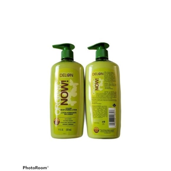 Delon Other - 2 New Delon ORGANIC Now MOISTURIZING LOTION Aloe Vera 11 Fl oz each